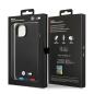 Preview: BMW Tricolor Leder Hardcase MagSafe Schutzhülle für iPhone 14 6,1“ schwarz